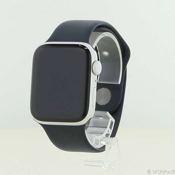 ソフマップ 〔中古品〕 Apple Watch SE 第2世代 GPS 44mm シルバーアルミニウムケース ミッドナイトスポーツバンド【377】