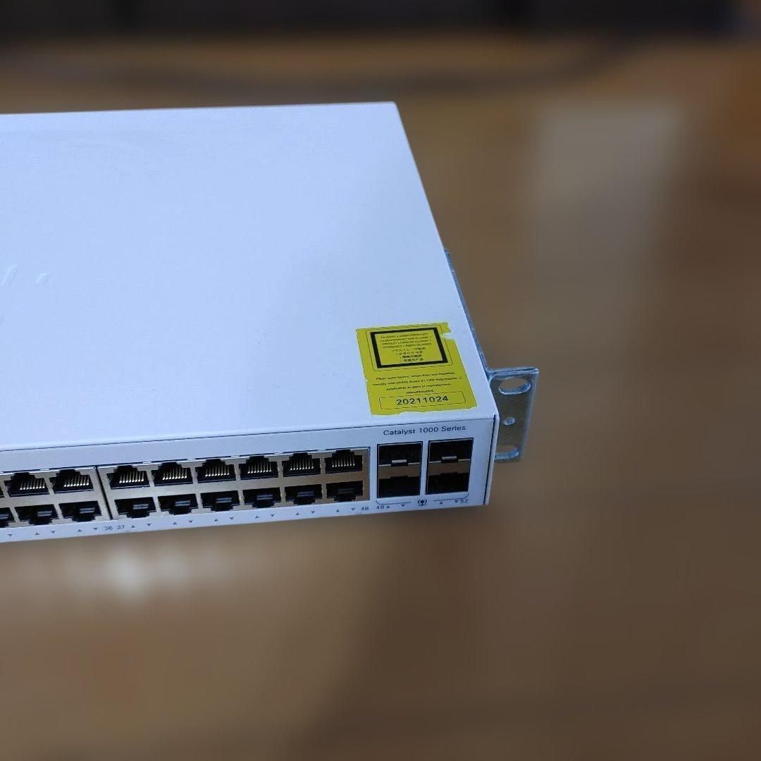 Cisco Catalyst 1000 C1000-48T-4G-L 初期化済 初期化済】Cisco Catalyst C1000-48T-4G-L 高性能L2スイッチ【動作確認