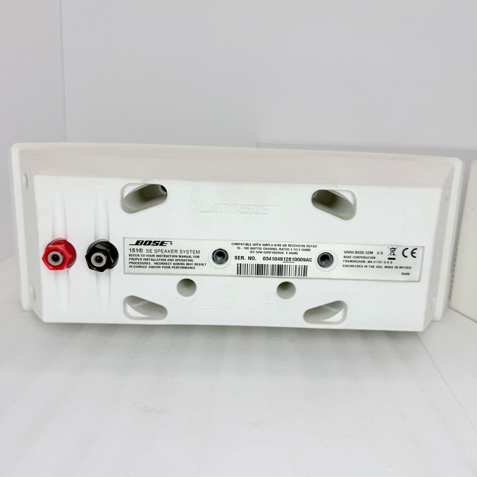 動作品】BOSE 151 SE スピーカーシステム ホワイト ペア 2個セット D-2