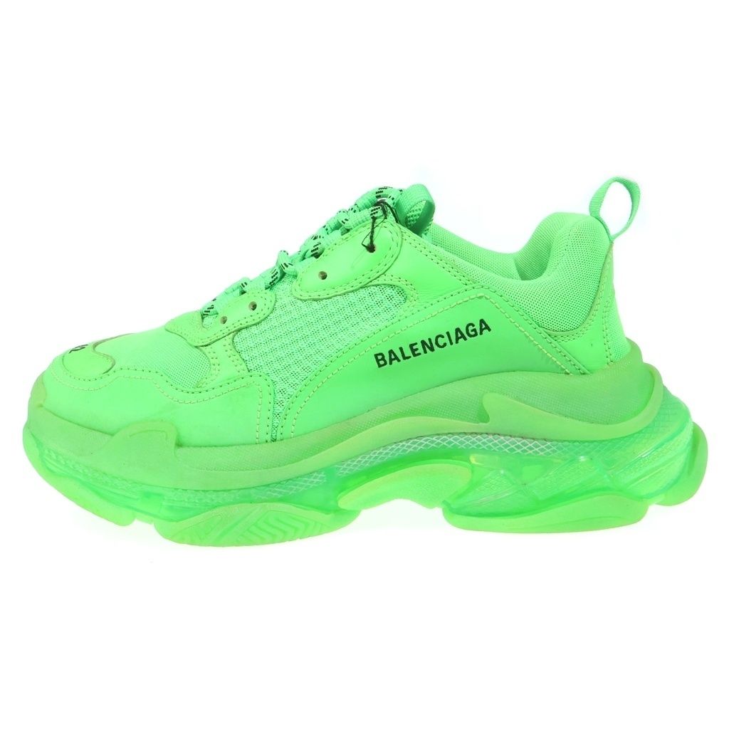 BALENCIAGA (バレンシアガ) TRIPLE S CLEAR SOLE TRAINER トリプルS クリアソール トレーナー ダッドスニーカー グリーン 541624 27.5cm