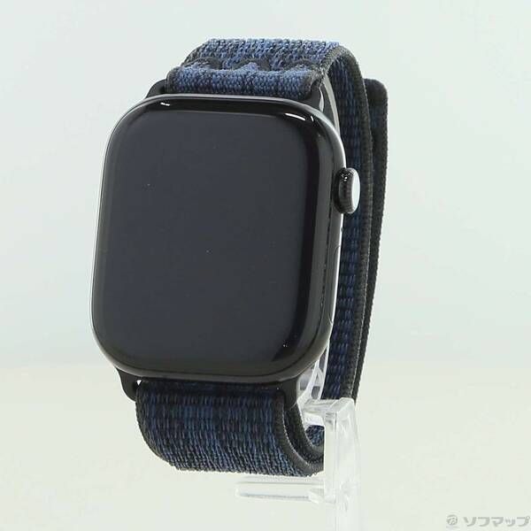ソフマップ 〔中古品〕 Apple Watch Series 10 GPS 46mm ジェットブラックアルミニウムケース ブラック／ブルーNikeスポーツループ【377】 26,945円