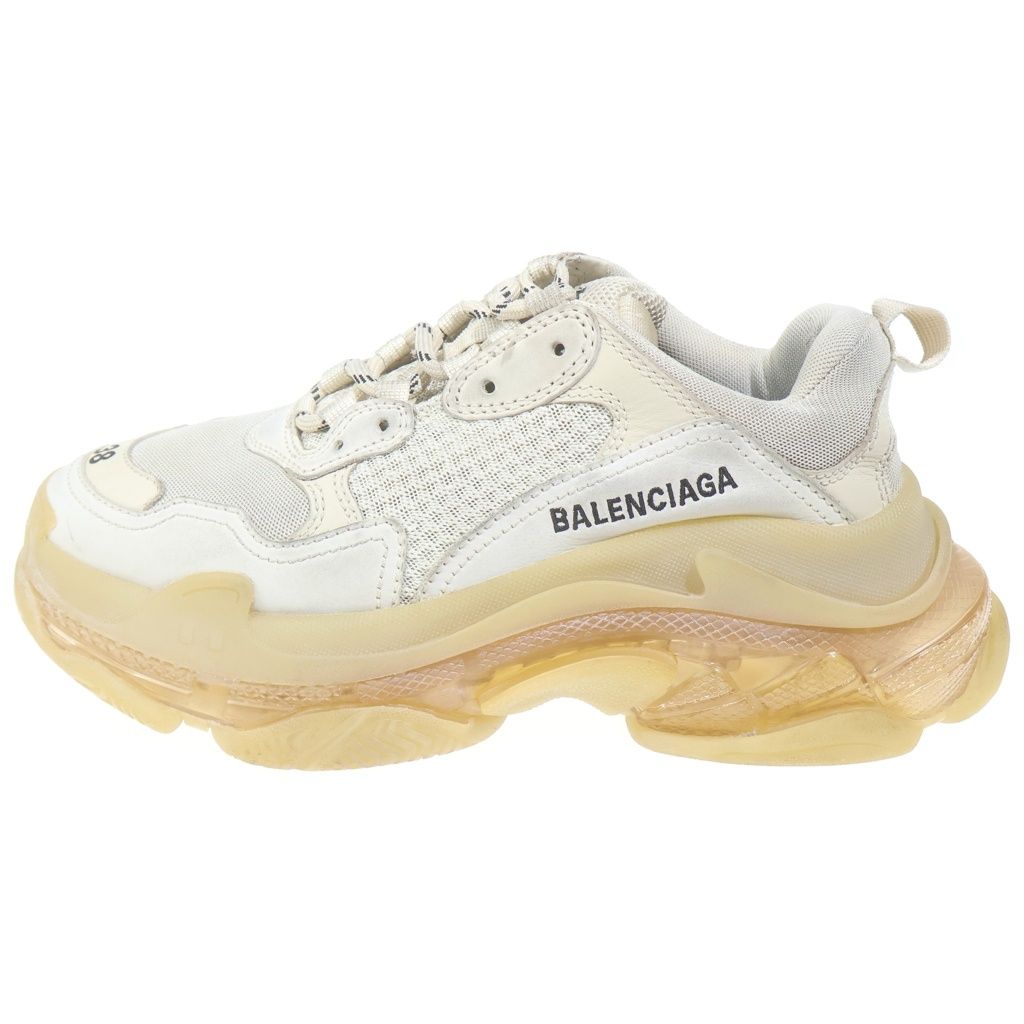 BALENCIAGA (バレンシアガ) TRIPLE S トリプルS クリアソール メッシュ ローカットスニーカー ホワイト 544351