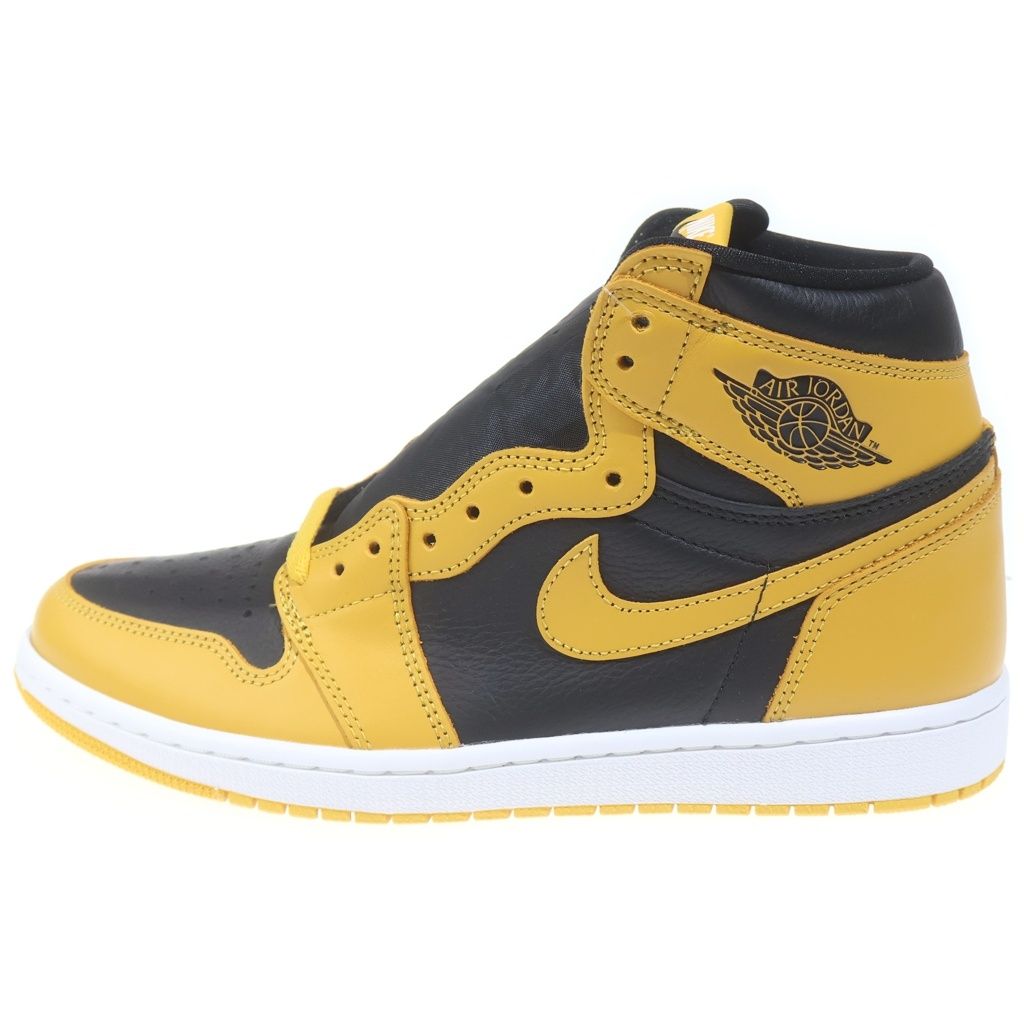 NIKE (ナイキ) AIR JORDAN 1 RETRO HIGH OG POLLEN 555088-701 エアジョーダン レトロ パラン ハイカットスニーカー US9.5/27.5cm イエロー/ブラック