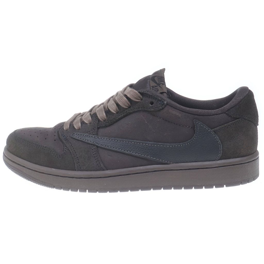 NIKE (ナイキ) ×TRAVIS SCOTT AIR JORDAN 1 LOW OG SP VELVET BROWN DM7866-202 トラヴィススコット エアジョーダン 1 ベルベット ローカットスニーカー US8.5/26.5cm