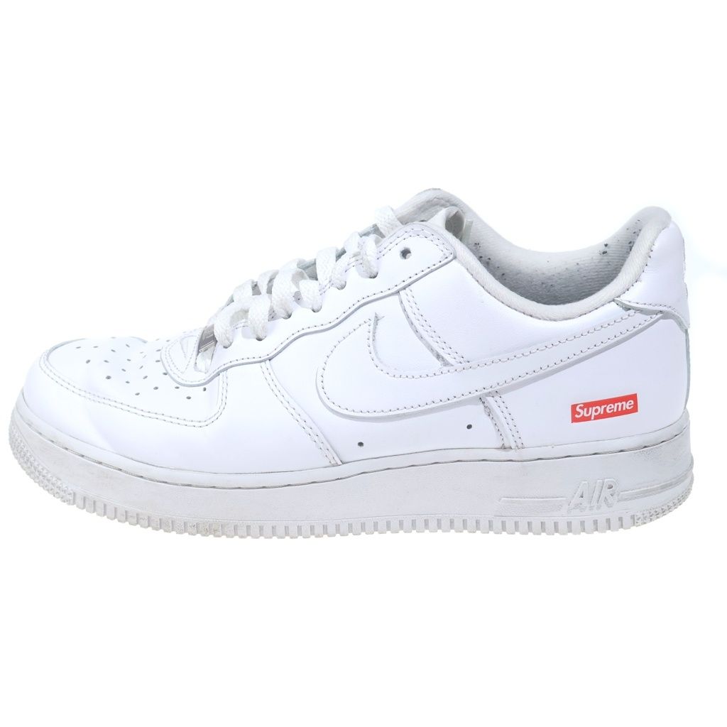 NIKE (ナイキ) ×SUPREME AIR FORCE 1 LOW シュプリーム エア フォース 1 レザーローカットスニーカー US8.5/26.5cm ホワイト CU9225-100 CU9225-100