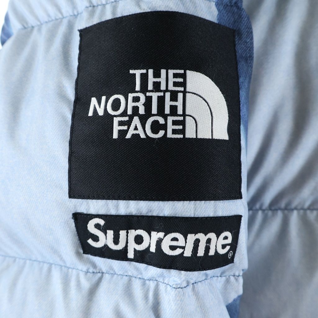SUPREME (シュプリーム) 21AW ×THE NORTH FACE Bleached Denim Print