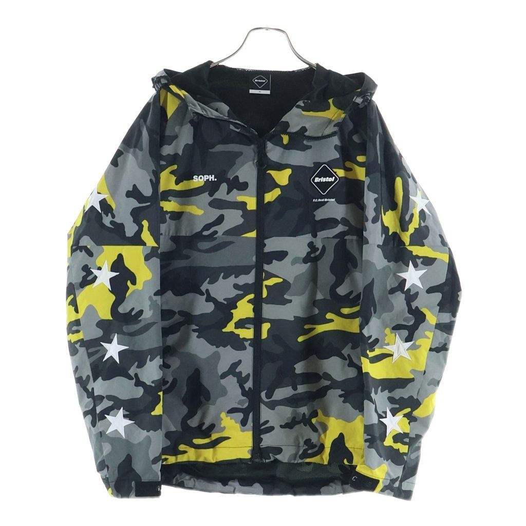 F.C.R.B. (エフシーアールビー) 22AW CAMOUFLAGE TEAM JACKET カモフラージュ フロントロゴ ジップアップ フーデッドチームジャケット FCRB-222000