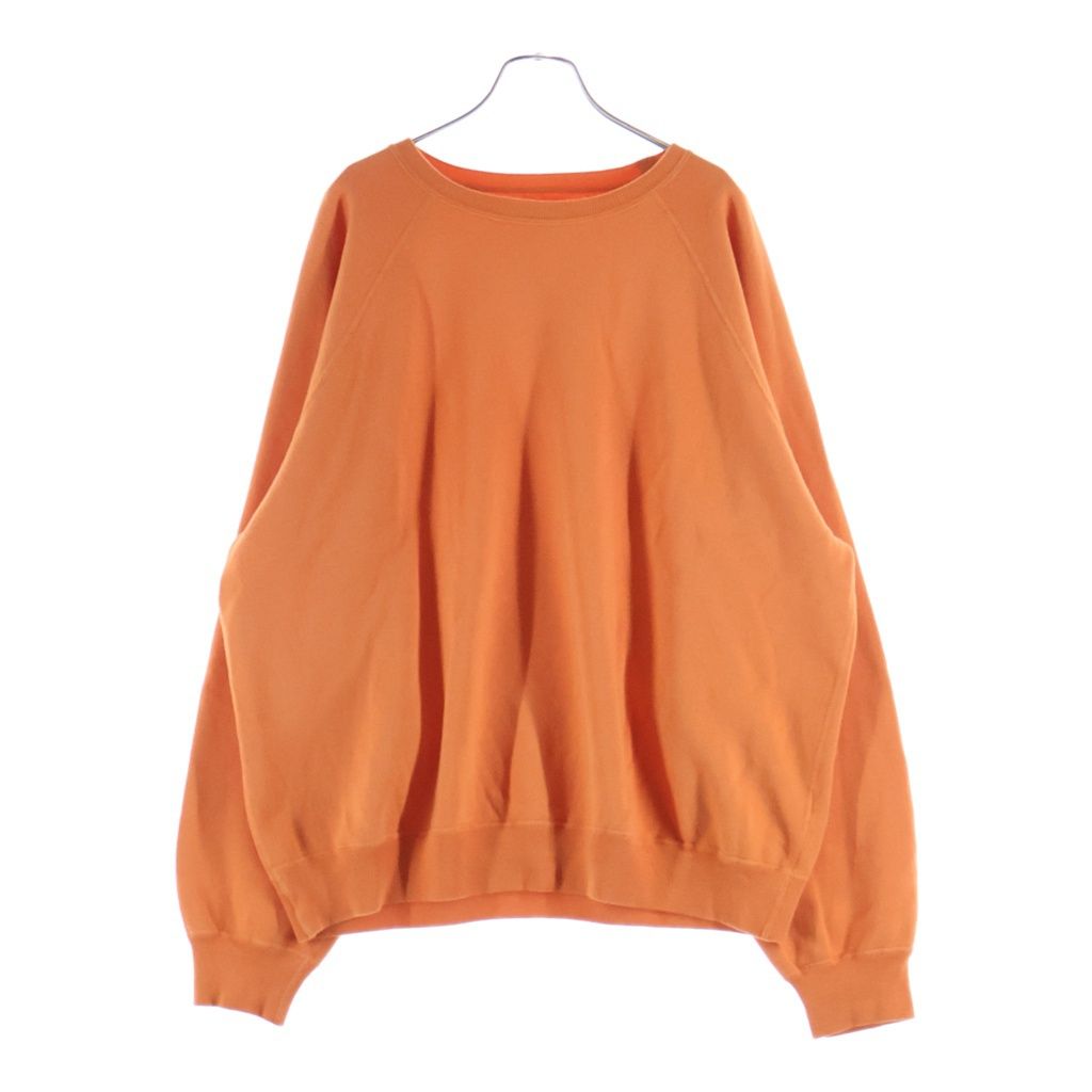 Unlikely (アンライクリー) 26SS Unlikely Raglan Sleeve Crew アンライクリー ラグランスリーブ クルーネックスウェット トレーナー オレンジ U26S-13-0003