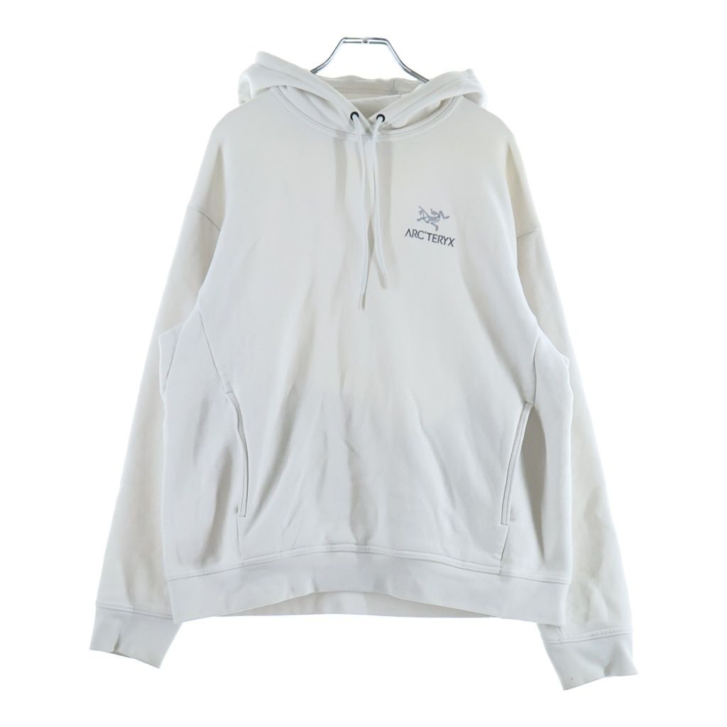 ARC'TERYX (アークテリクス) WMNS EMBLEM FLEECE HOODIE ウィメンズ エンブレム フリース プルオーバーフーディー パーカー ホワイト X000009786