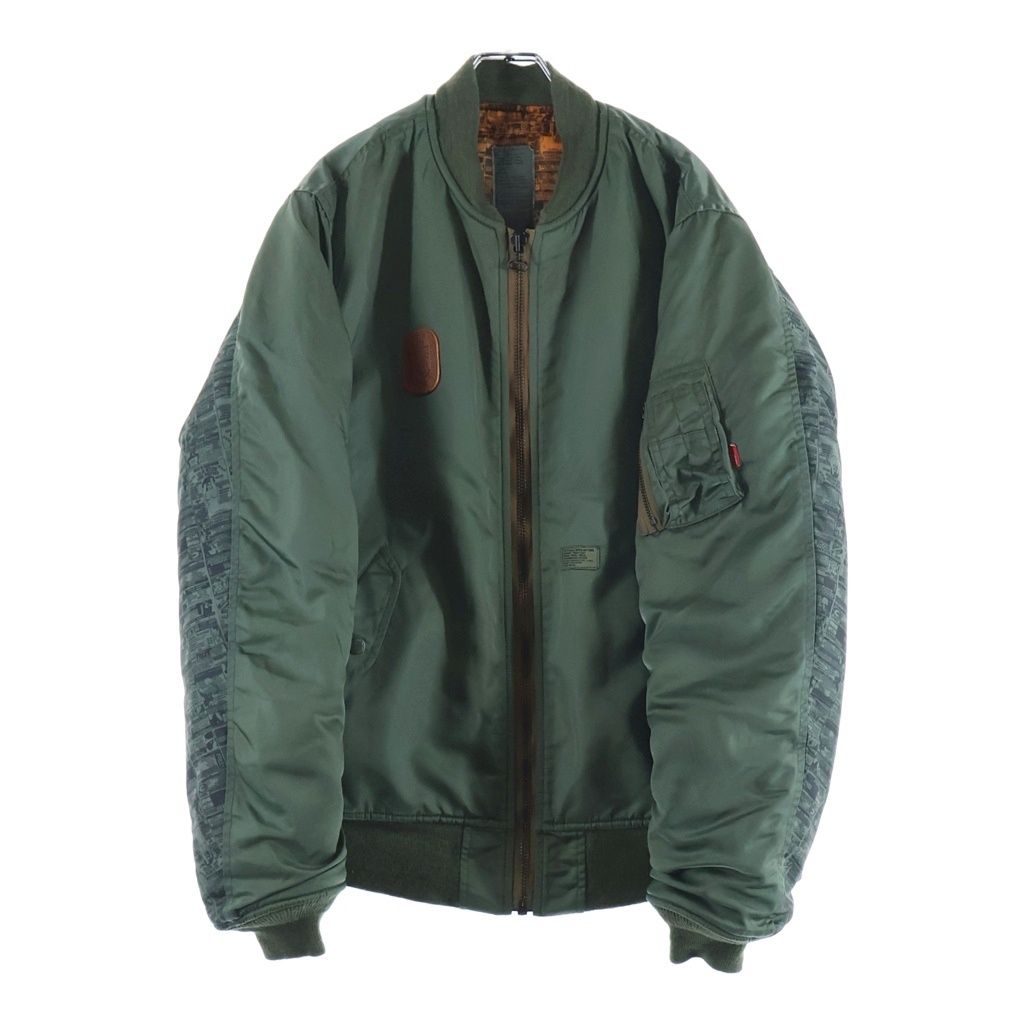 WTAPS (ダブルタップス) MA-1 JACKET FIELD NYLON ナイロン フィールド リバーシブルボンバージャケット カーキ/オレンジ 2007/2ND GWDT-JK-M01