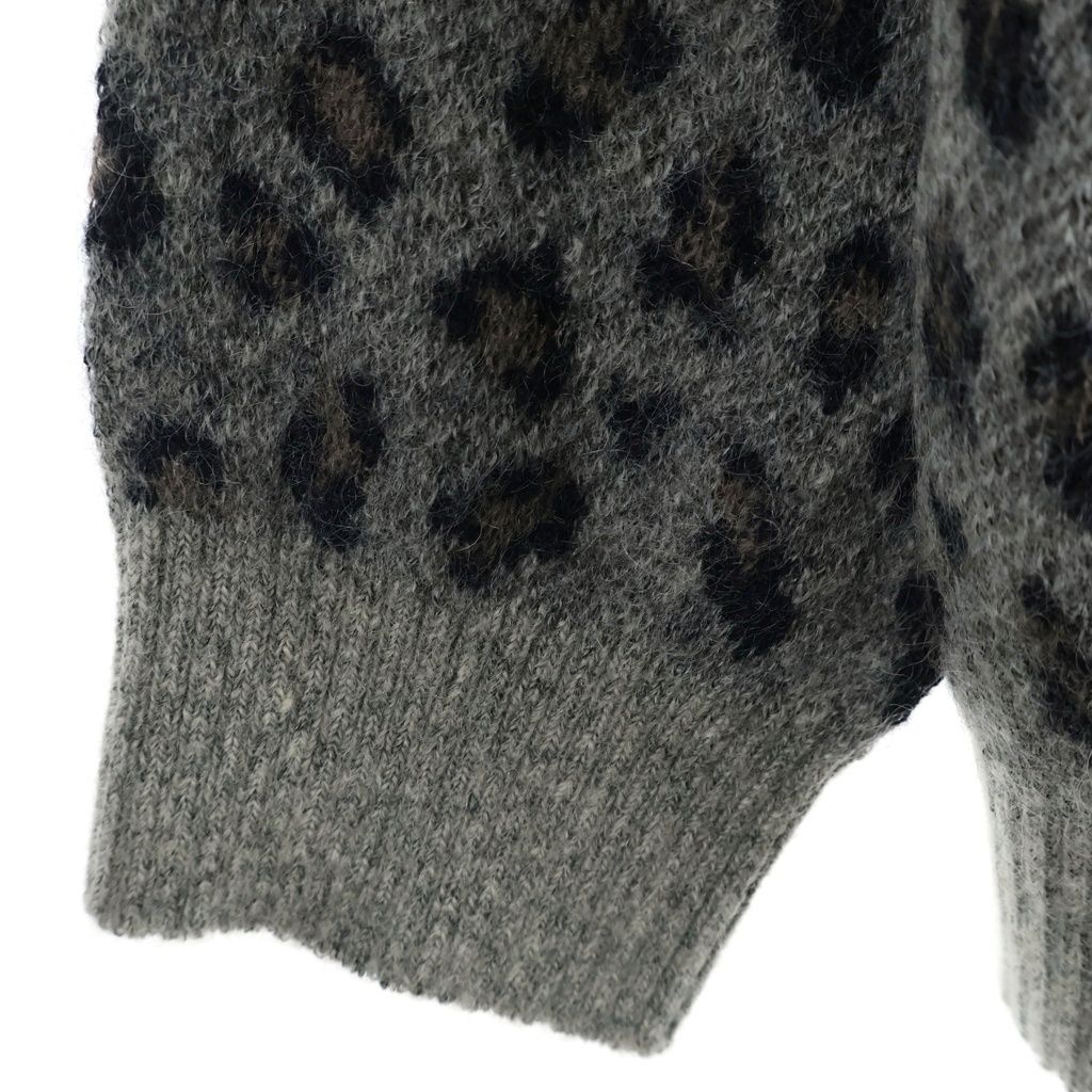 WACKO MARIA (ワコマリア) Leopard Jacquard Mohair Cardigan