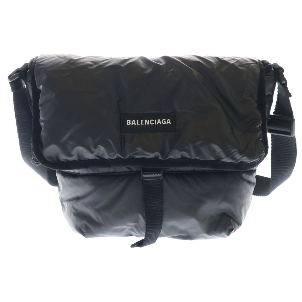 BALENCIAGA (バレンシアガ) エクスプローラー メッセンジャーバッグ ショルダーバッグ ブラック ナイロン 620259 ブラック金具