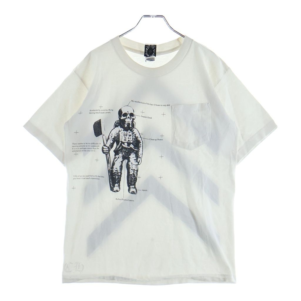 CHROME HEARTS (クロムハーツ) OLD FOTI Harris Teeter S/S TEE オールド バックフォティプリント クルーネック半袖Tシャツカットソー ホワイト