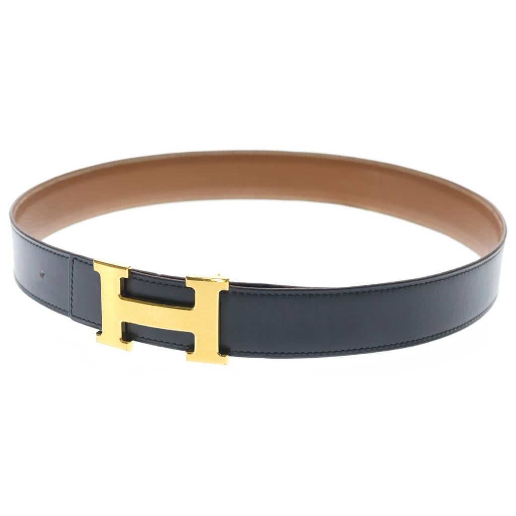HERMES (エルメス) コンスタンス リバーシブルレザーベルト ブラック×ブラウン ゴールド金具 37,538円