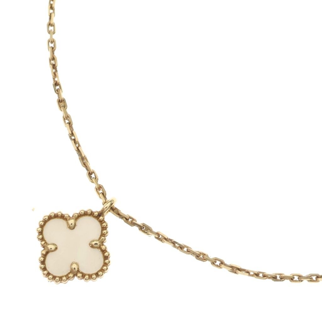 Van Cleef & Arpels (ヴァンクリーフアンドアーペル) スウィートアルハンブラ マザーオブパール Au750 K18YG ネックレス VCARF69100 イエローゴールド 161,700円
