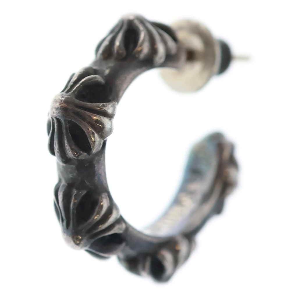 CHROME HEARTS (クロムハーツ) ■HOOP CROSS クロスバンド フープピアス シルバー BCA100 BCA100