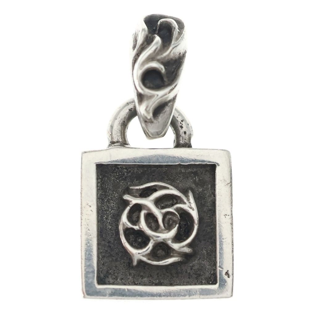 CHROME HEARTS (クロムハーツ) FRAMED FLRL フレームド フローラル チャーム ペンダントトップ シルバー