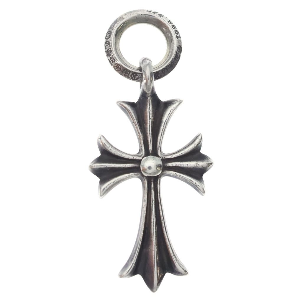 CHROME HEARTS (クロムハーツ) TINY CH CROSS タイニーCHクロス チャーム ネックレストップ シルバー BCA382