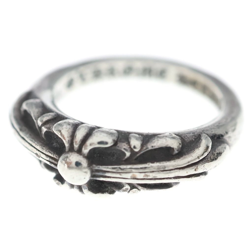 CHROME HEARTS (クロムハーツ) BABY CLASSIC ベイビークラシックフローラルクロスリング シルバー BCA338
