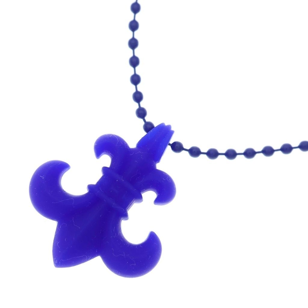 CHROME HEARTS (クロムハーツ) RUBBER BS FLUER BSフレア ラバーネックレス シリコン ブルー - ギャラ(国内レシート)
