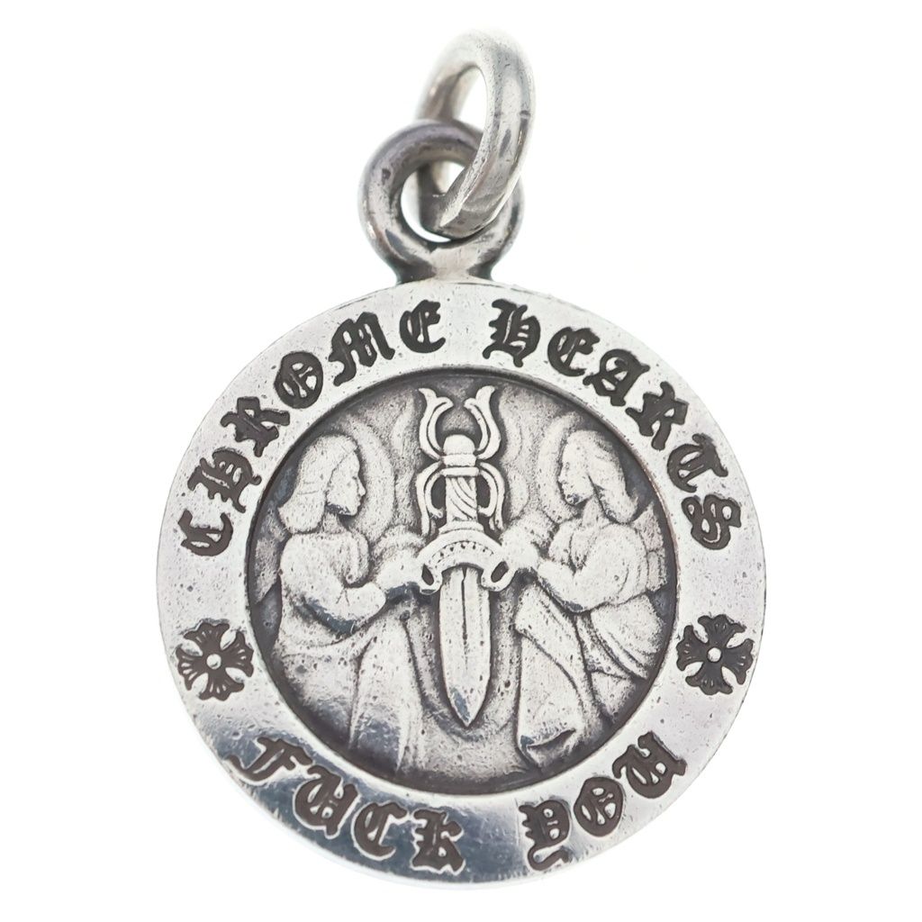 CHROME HEARTS (クロムハーツ) CHRM ANGL MDL V1 エンジェルメダルチャーム ペンダントトップ シルバーBCA229
