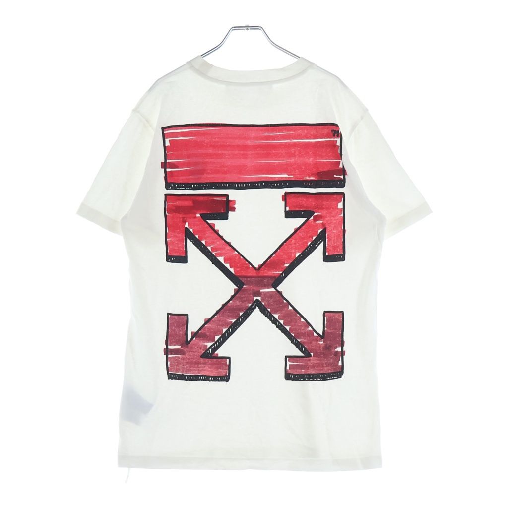 OFF-WHITE (オフホワイト) 21SS Markers T-Shirt 半袖Tシャツ ホワイト OMAA027R21JER003