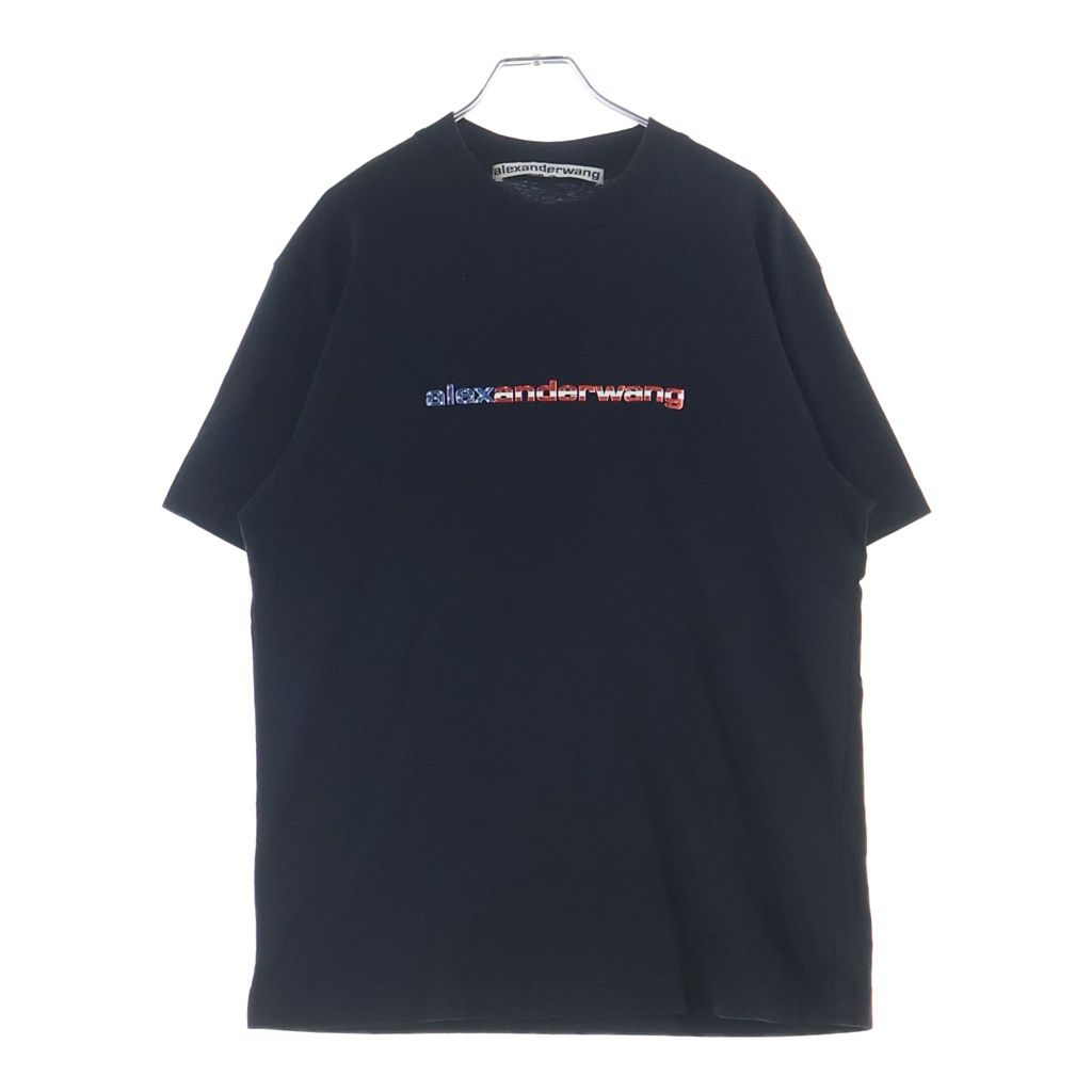 ALEXANDER WANG (アレキサンダーワン) T-Shirt アメリカロゴ 半袖Tシャツ ブラック