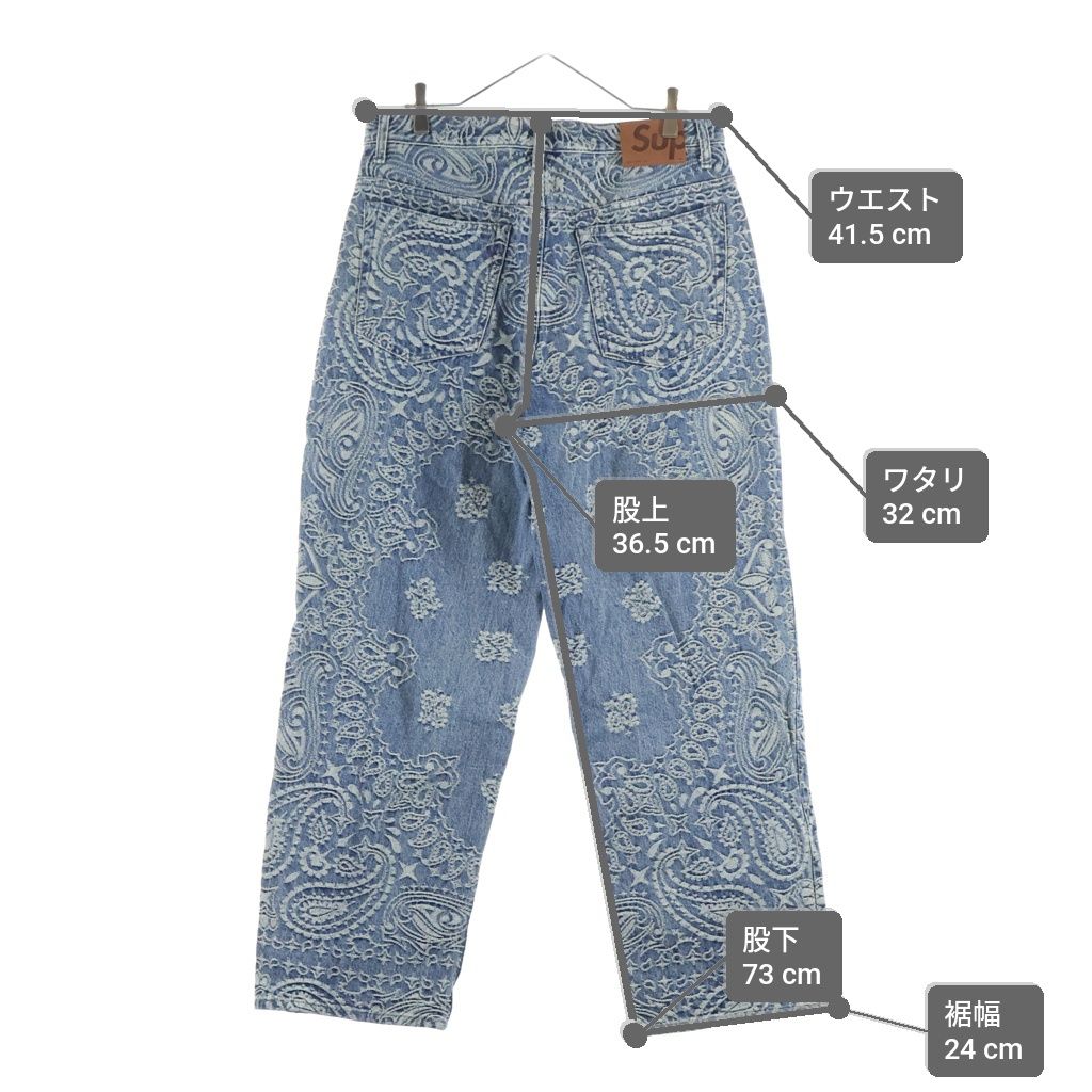 SUPREME (シュプリーム) 25SS Bandana Jacquard Baggy Jean バンダナ