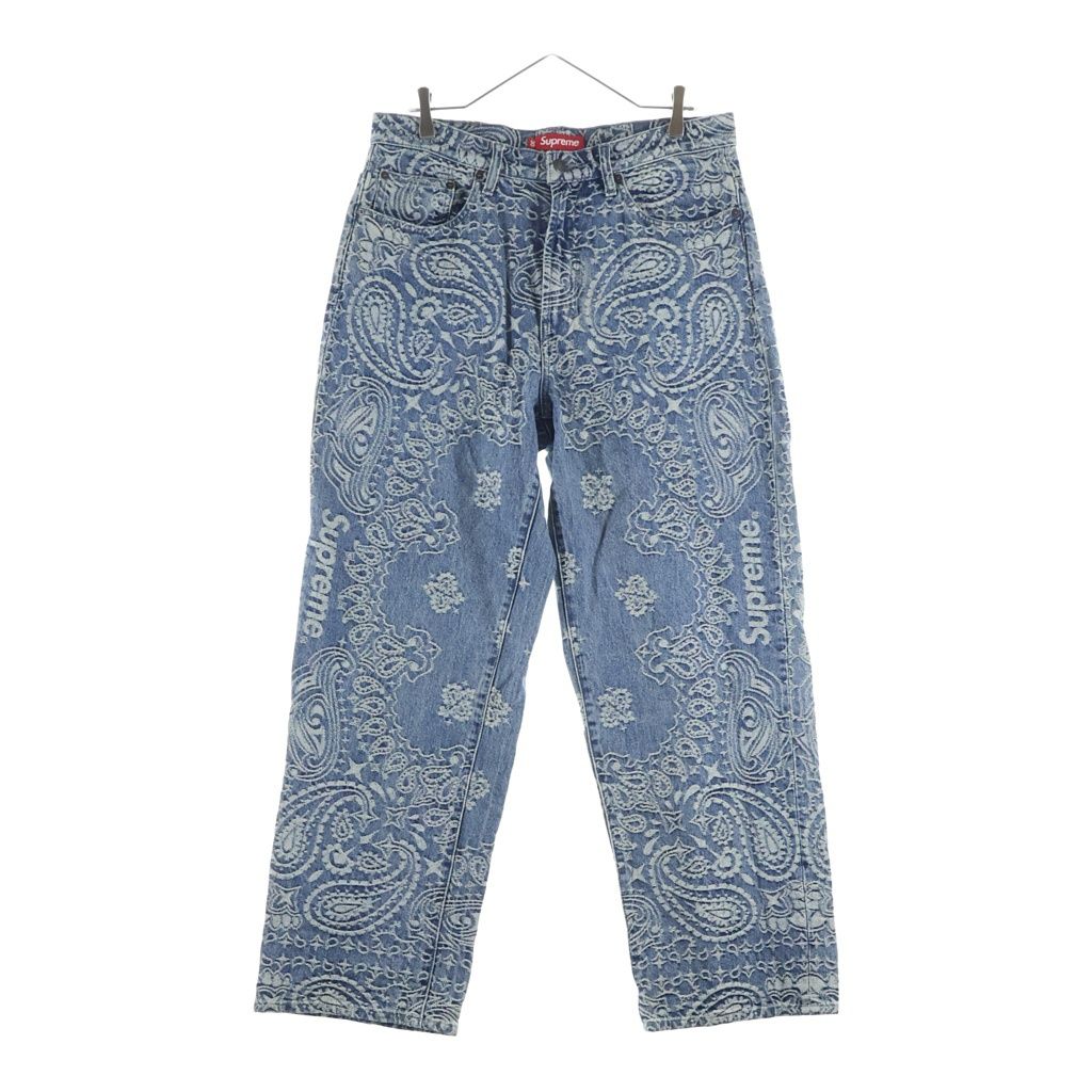 SUPREME (シュプリーム) 25SS Bandana Jacquard Baggy Jean バンダナ