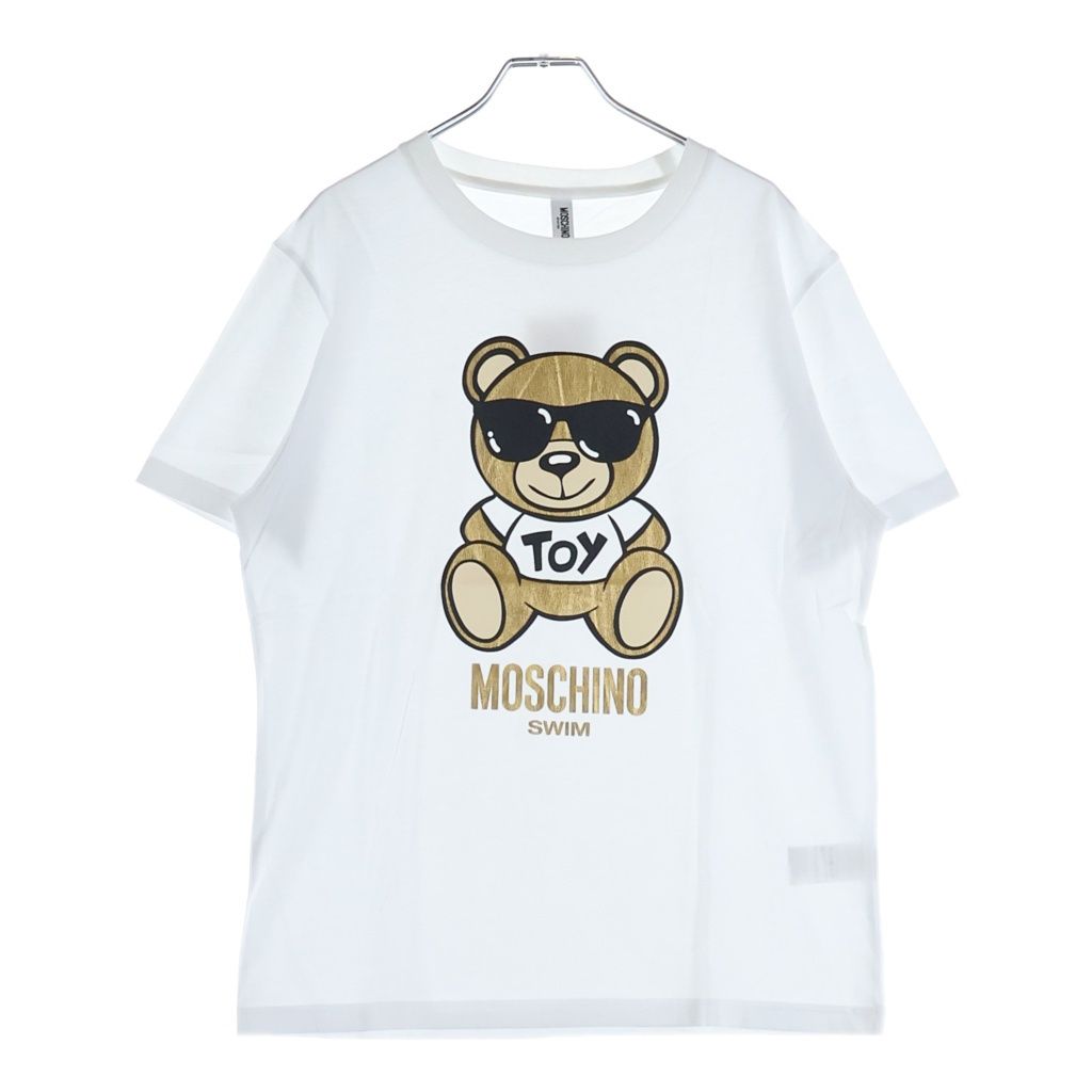 MOSCHINO (モスキーノ) Bear T-Shirt サングラス ゴールドベア 半袖Tシャツ ホワイト