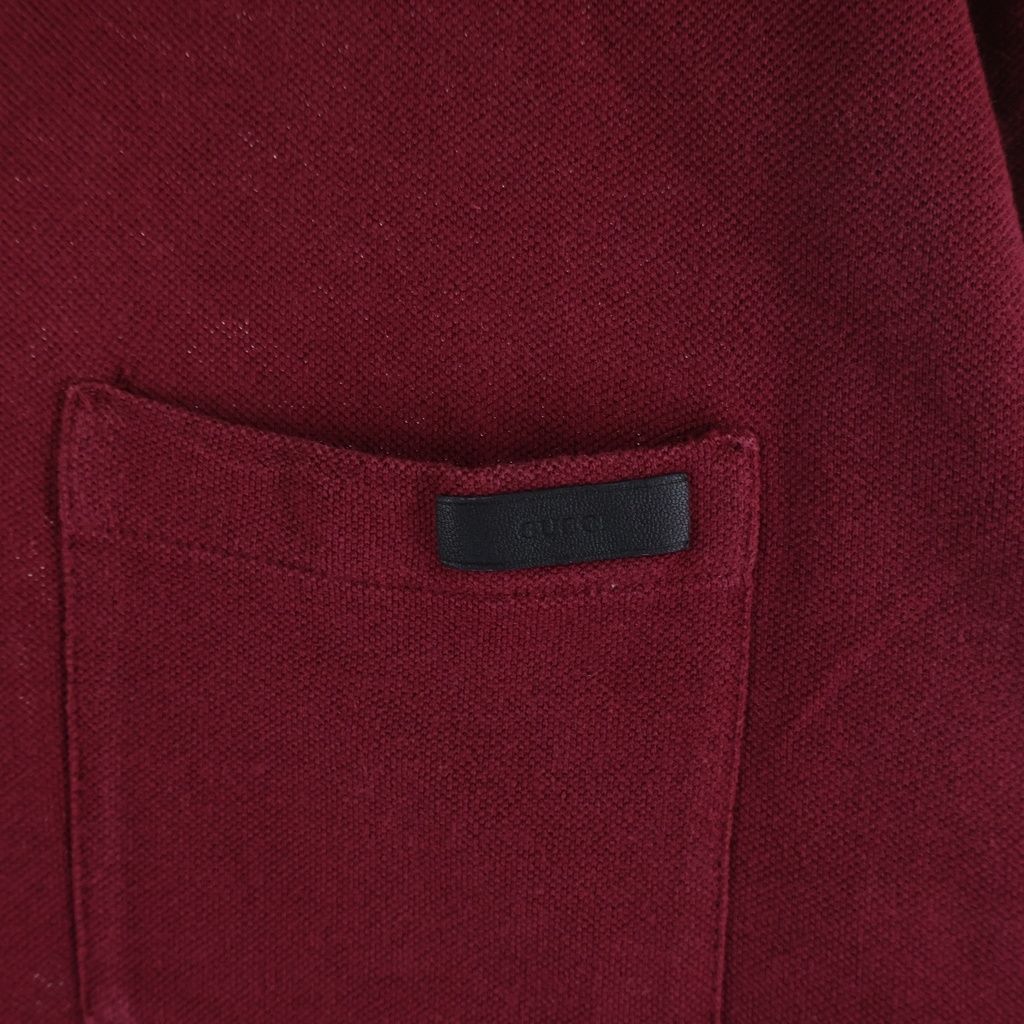 GUCCI (グッチ) Polo Shirt 半袖ポロシャツ バーガンディー 387923