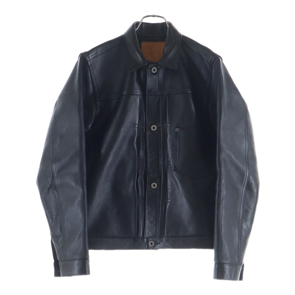 JELADO (ジェラード) 44 LETHER JACKET フロント月桂樹ボタン ホースハイド レザージャケット ブラック