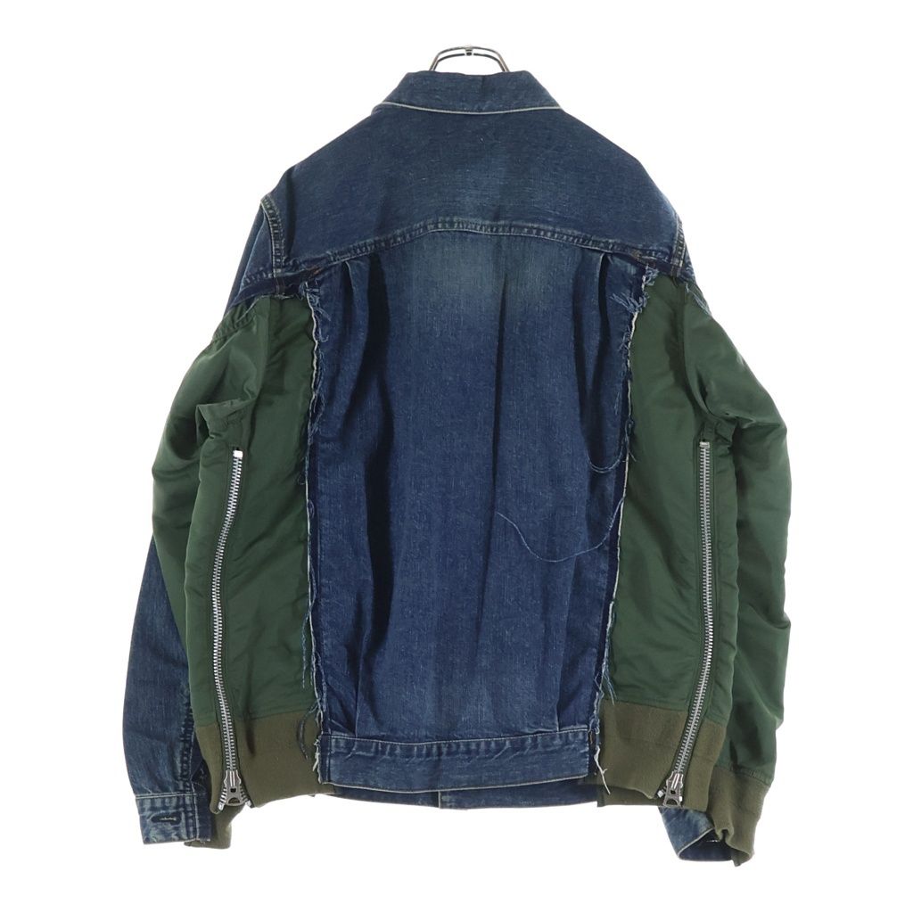 Sacai (サカイ) 21AW Denim×MA-1 Jacket ドッキング デニム トラッカー