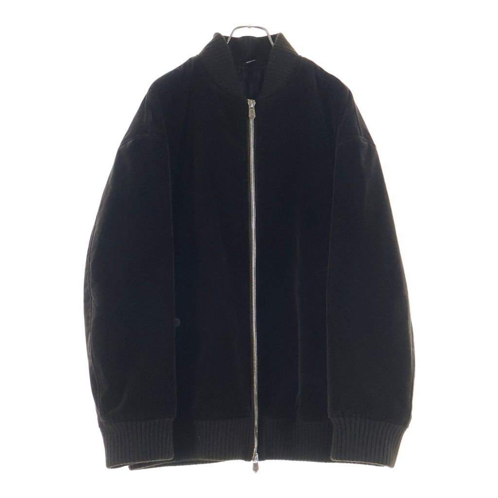 HERMES (エルメス) 25AW カシミヤ ベルベット ジップアップ ボンバージャケット ブラウン