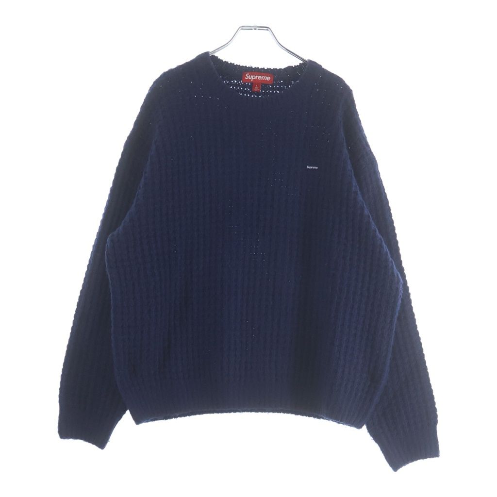 Supreme ネイビー ワッフルニット S SUPREME (シュプリーム) 25AW Small Box Waffle Sweater スモール
