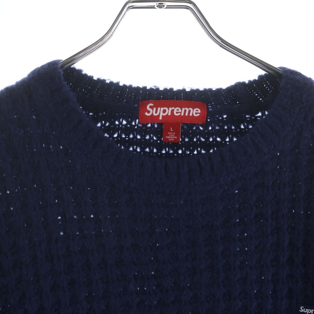 Supreme ネイビー ワッフルニット S SUPREME (シュプリーム) 25AW Small Box Waffle Sweater スモール