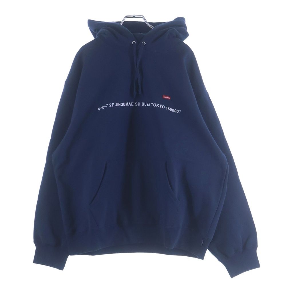 SUPREME (シュプリーム) 22AW Shop Small Box Crewneck (Tokyo) 東京限定 スモールボックスロゴ クルーネックスウェットトレーナー ネイビー