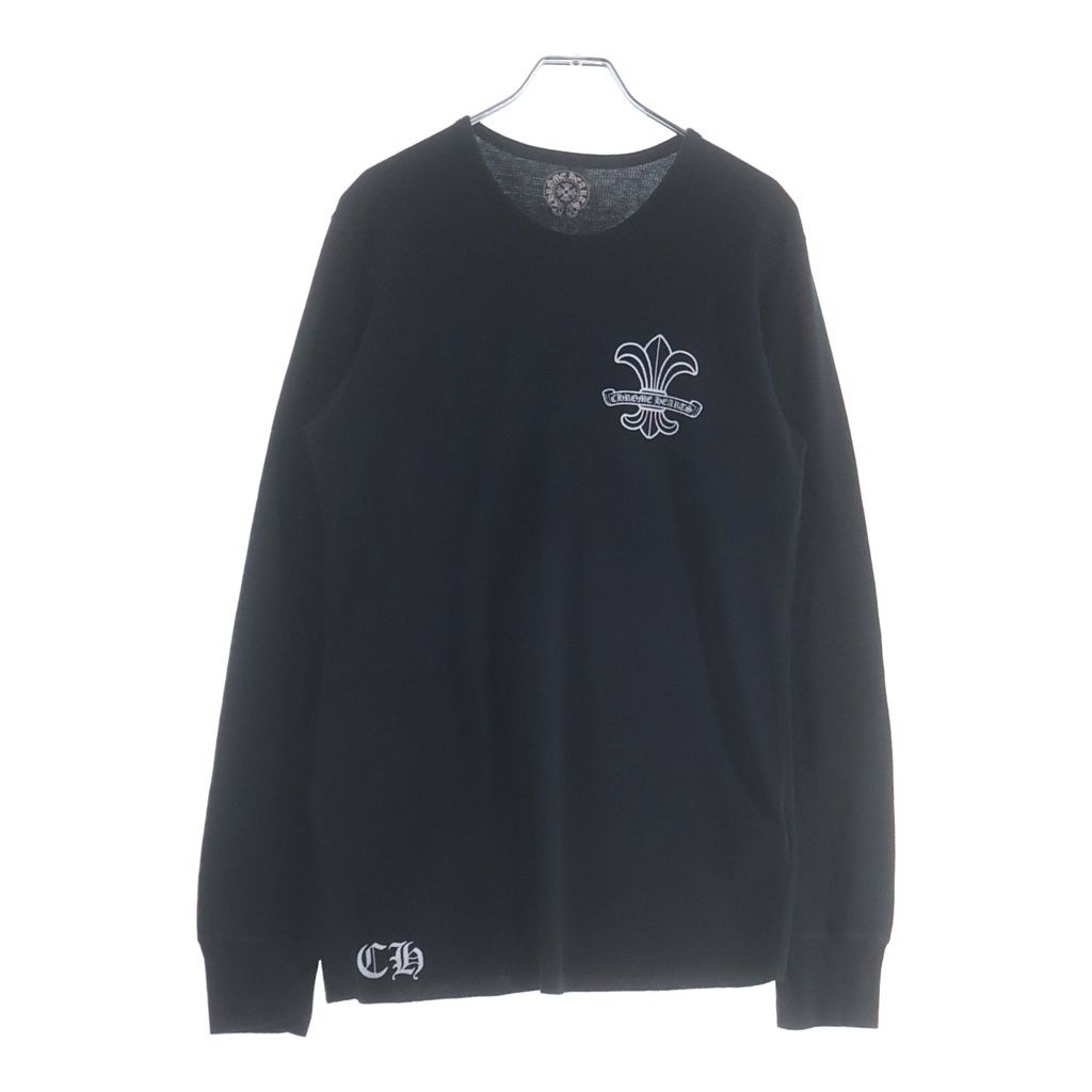 CHROME HEARTS ロンT サーマル バックロゴ BSフレア 黒 M CHROME HEARTS (クロムハーツ) OLD L/S オールド BSフレアプリント
