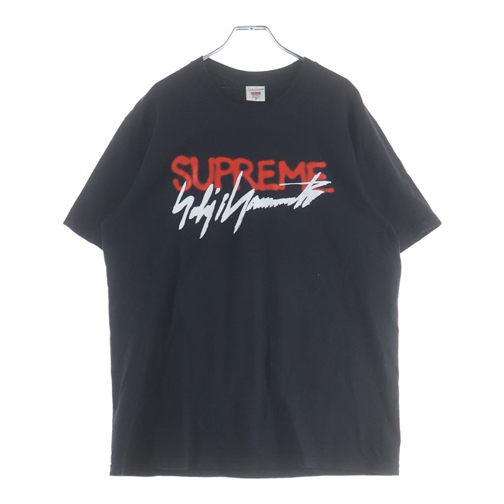 SUPREME (シュプリーム) 20AW × Yohji Yamamoto ヨウジヤマモト フロントプリント 半袖Tシャツ カットソー ブラック