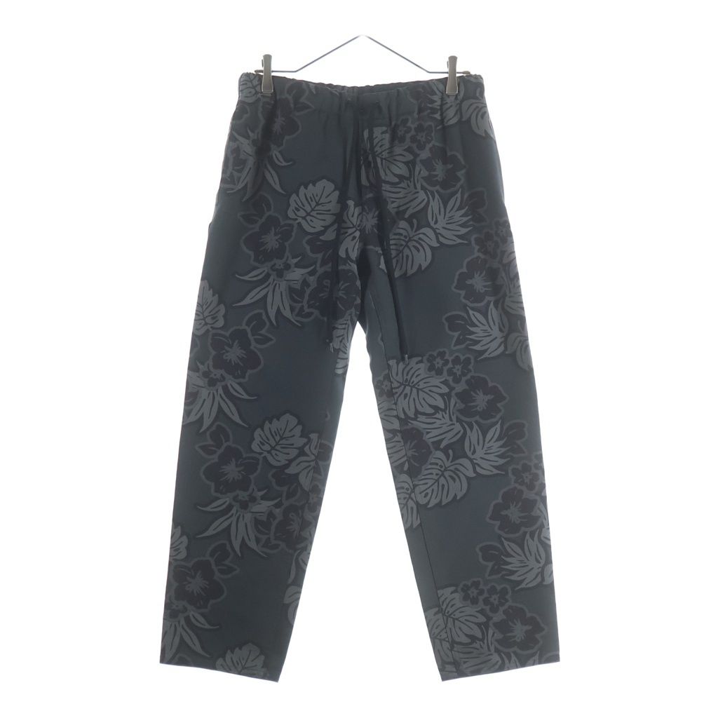 COMME des GARCONS HOMME PLUS (コムデギャルソンオムプリュス) 11SS ドローコード テーパード パンツ ハイビスカス柄 ダークグリーン EG-P024 12,202円