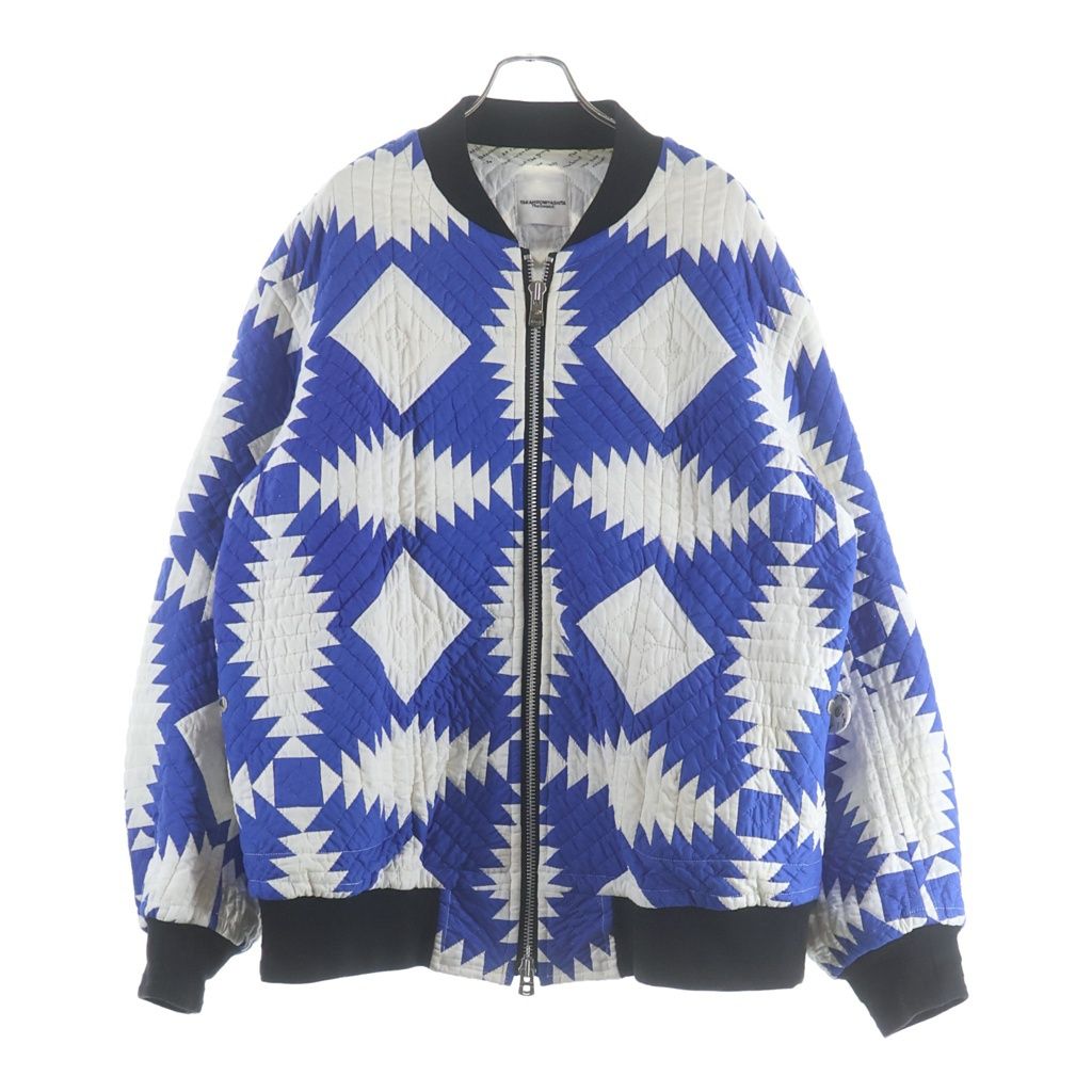 TAKAHIROMIYASHITA The SoloIst. (タカヒロミヤシタザソロイスト) OVERSIZED VINTAGE QUILT FLIGHT JACKET オーバーサイズ キルティング フライトジャケット ブルー/ホワイト