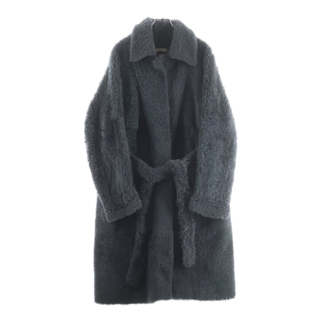CELINE (セリーヌ) Lambskin Shearling Coat フィービー ファイロ期 ラムスキンシアリング ムートンコート グレー レディース 2 8S62/064A