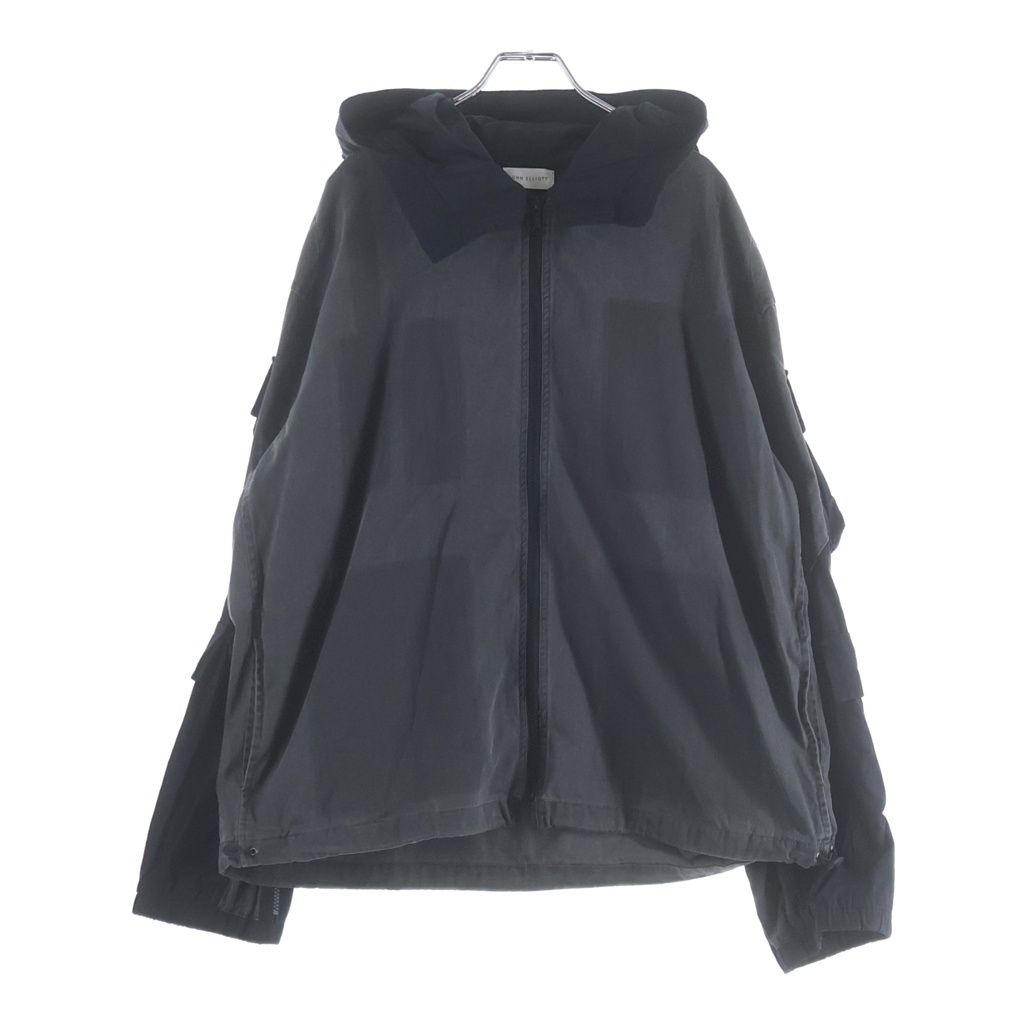 JOHN ELLIOTT (ジョンエリオット) MIRAMAR TACTICAL PARKA ミラマー タクティカル ジップアップパーカー フーディー グレー/ブラック 3120400038