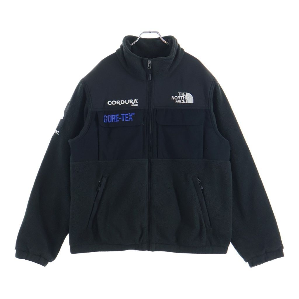 SUPREME (シュプリーム) 18AW ×THE NORTH FACE GORE-TEX Expedition Fleece Jacket ザノースフェイス ゴアテックス エクスペディション フリースジャケット ブラック NF0A3SE4