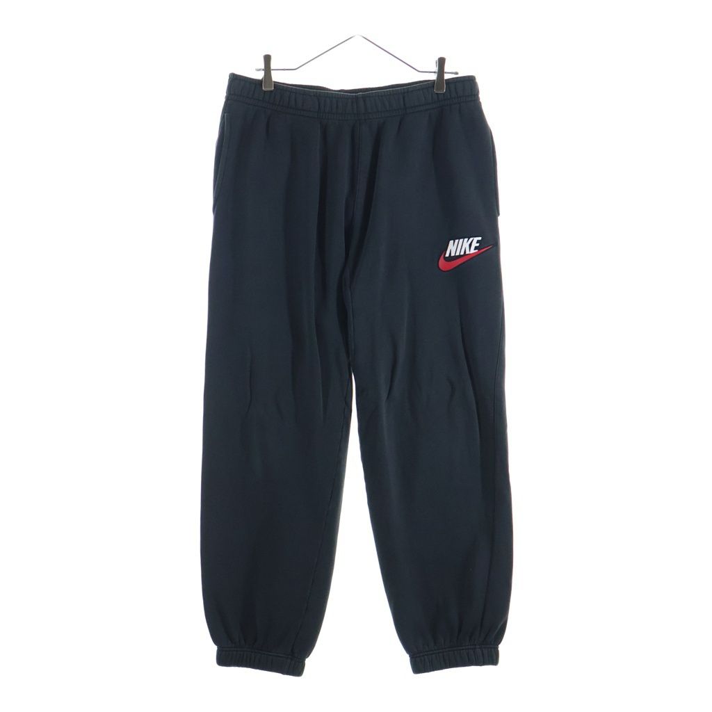 SUPREME (シュプリーム) 18AW ×NIKE Sweat Pant ナイキ ロゴワッペン スウェットパンツ ブラック BQ3768-010