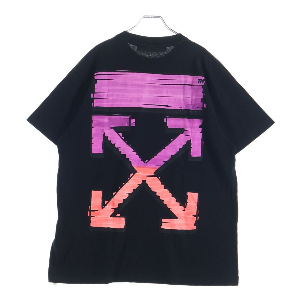 OFF-WHITE (オフホワイト) 21SS Markers T-Shirt バックグラデーション 半袖Tシャツ ブラック OMAA038R21JER002