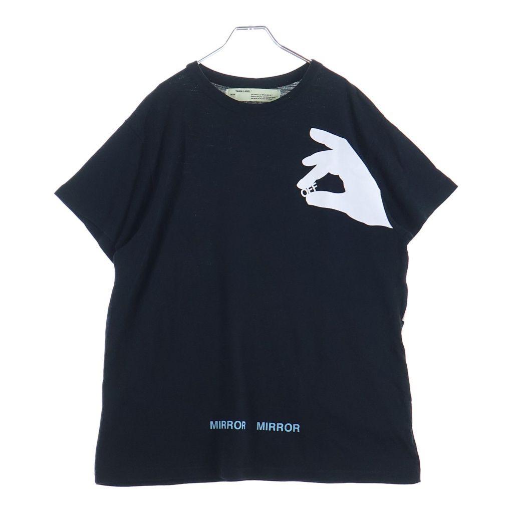 OFF-WHITE (オフホワイト) 17SS Mirror Mirror T-Shirt 半袖Tシャツ ブラック