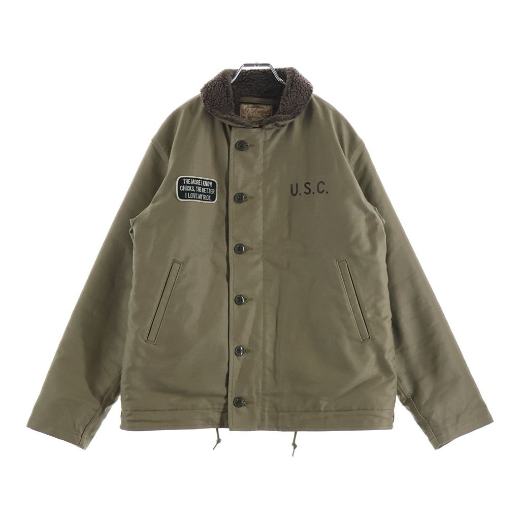 RADIALL (ラディアル) 12AW N-1 ボアカラー デッキジャケット ベージュ