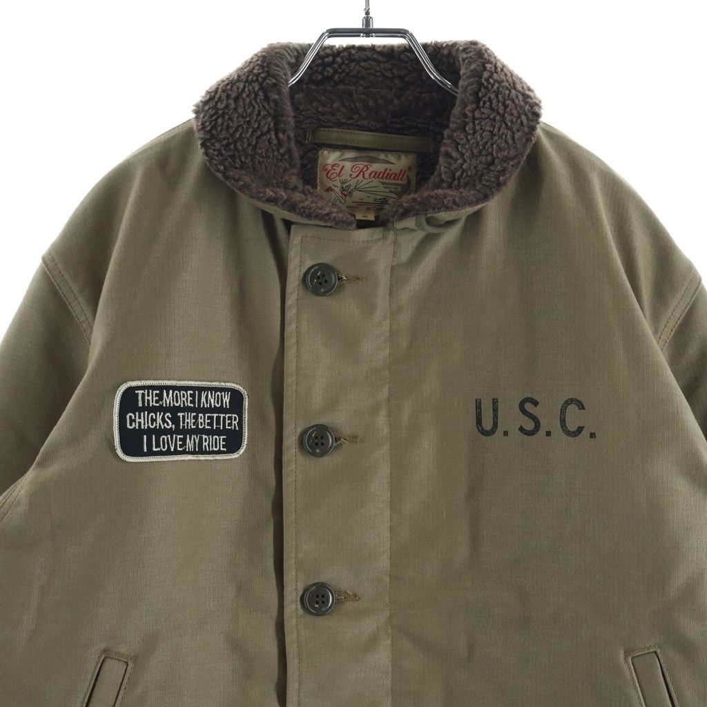 RADIALL (ラディアル) 12AW N-1 ボアカラー デッキジャケット ベージュ