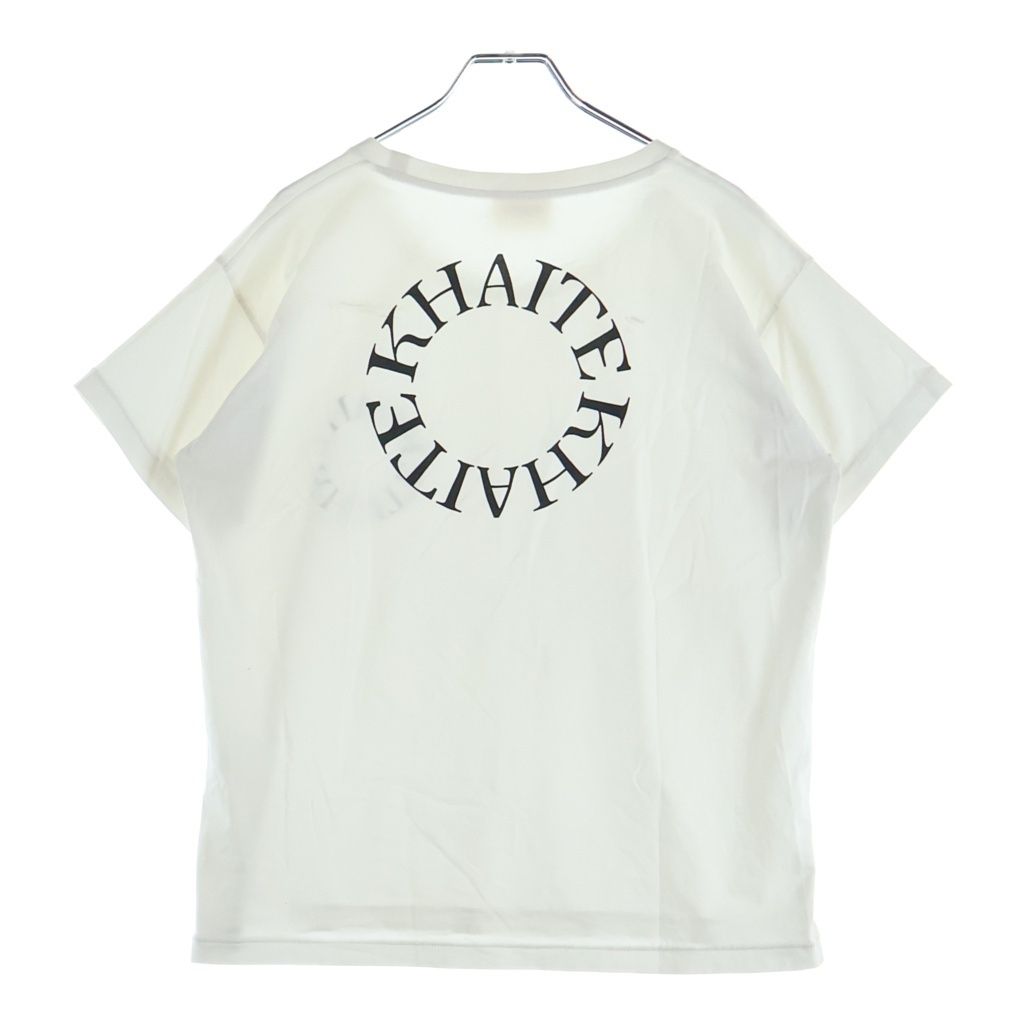 KHAITE (ケイト) KHAITE S/S T Shirt ケイト プリント半袖Tシャツ カットソー ホワイト レディース